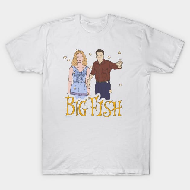 Big Fish Tim Burton - "Time stops" T-Shirt by Kath Fernweh